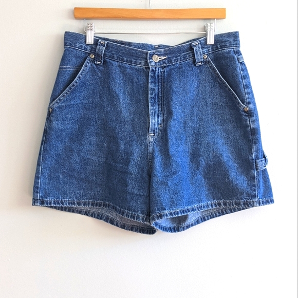 RIDERS BY LEE Vtg Denim Carpenter Shorts - Picture 2 of 10